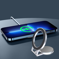 Support de téléphone magnétique rotatif et réglable en alliage d'aluminium flexible pour tableau de bord de voiture, personnalisable avec logo OEM/ODM, directement de l'usine, modèle FY56-B