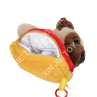 Sac à main en peluche personnalisable en forme de chien, sac à main en peluche mignon en forme de chiot, sac à main en peluche avec OEM ODM