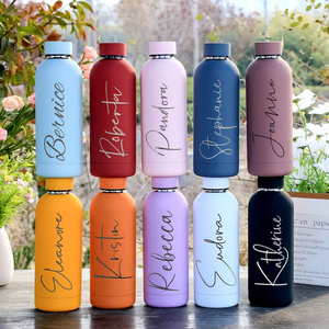 NUEVO Termo al Vacío de Doble Pared de 17oz/500ml con Logotipo Personalizado en Stock, Botella de Agua Aislada, Vaso de Acero Inoxidable, Botella de Agua Deportiva - Product Image 1