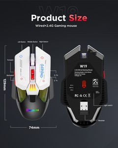 Ergonomic Lightweight Wireless Optical Programmable Right-Handed Gaming <b>Mouse</b> Wired 2.4G Dual Mode RGB Backlit PC Stock - Product Image 4