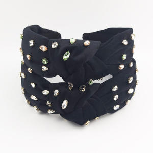 Ventes chaudes velours clair cristal bandeaux pour femmes fête Bling perle bandeau luxe maquillage bandeau - Product Image 6