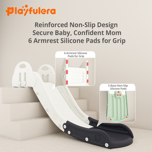 Sofá-<span class=keywords><strong>cama</strong></span> de plástico para interiores con tobogán y escalera para niños, de Playful Era, para bebés y niños, que ahorra espacio, educativo, para guarderías y centros comerciales - Product Image 3