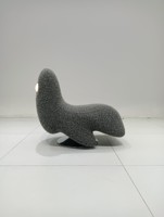 Fauteuil de loisirs rotatif au design minimaliste esthétique, canapé d'appoint rembourré pour la maison, le salon et la chambre