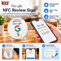 Carte de commentaires Google sans contact, cartes NFC imprimées, cartes NFC RFID Google, cartes sociales Google Review