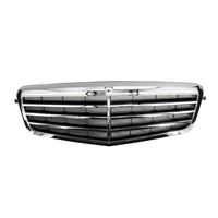 Nueva Parrilla Delantera Central de Tres Listones de ABS de Alta Resistencia OE 2128800583, Ajuste Directo para Mercedes Clase E W212 2010-2013, Reparación de Automóviles