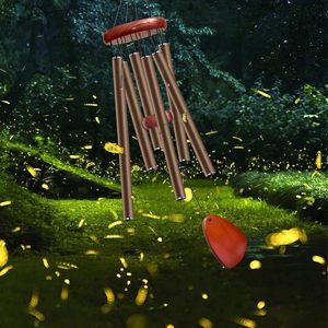 Carillon éolien musical en aluminium et bois de 28 pouces, résistant à l'eau, idéal pour la décoration extérieure, de jardin et de cour. - Product Image 3
