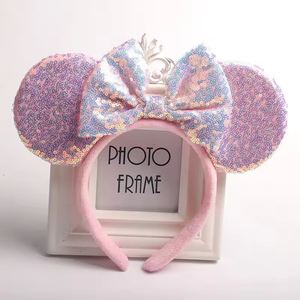 <strong>Top</strong> Ranking Christmas Day Bow Headbands pink Cartoon <strong>Minnie</strong> <strong>Mouse</strong> Ears Bowknot Butterfly Headband Hair Accessories for Girls - Product Image 6