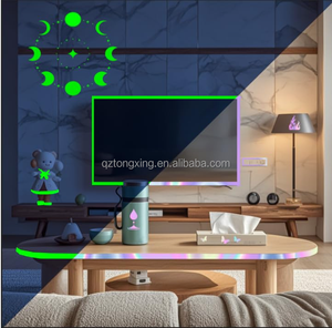 Película de vinilo autoadhesiva luminosa, cinta reflectante oscura con brillo fotoluminiscente, pegatinas de advertencia de seguridad, tipo de holograma - Product Image 4