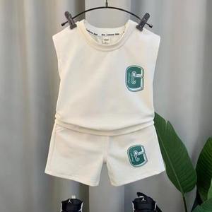 Conjunto de <span class=keywords><strong>Chaleco</strong></span> de Verano para Niños, Conjunto de Dos Piezas Elegante y Dominante para Bebés - Product Image 4