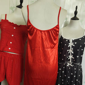 Nuisette Grande Taille en Satin pour Femme Lingerie de Nuit Mini Robe de Nuit Vêtement de Nuit Court - Product Image 5