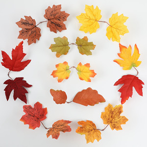 2025 Lễ Tạ Ơn Nhân Tạo Mùa Thu Maple Lá Mùa Thu Mùa Thu Vòng Hoa Cho Thủ Công - Product Image 1