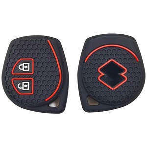 Penutup Kunci Mobil Silikon 2 Tombol Populer untuk Suzuki Swift Ignis Vitara Liana Ciaz Baleno Fob Shell Decor - Product Image 4