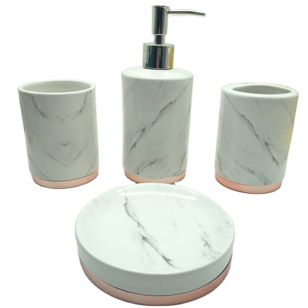 hot sale good quality low price tray tissue box Lotion pump Soap Dish waste bin cup tooth brush holder bathroom accessories