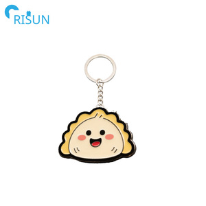Porte-clés personnalisé Dim Sum Bao Food Foodie Porte-clés Llavero Logo personnalisé Gâteau Boulette <span class=keywords><strong>Siu</strong></span> Mai Xiao Long Bao Porte-clés - Product Image 3