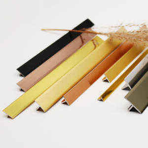 Harga Pabrik Trim Ubin Transisi <span class=keywords><strong>T</strong></span>-<span class=keywords><strong>Bar</strong></span> Aluminium Dekoratif Perak Anodized Modern untuk Ubin Dinding Apartemen - Product Image 3