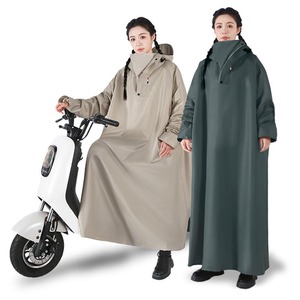 Imperméable long en tissu Oxford tendance <span class=keywords><strong>pour</strong></span> homme et femme, imperméable à capuche <span class=keywords><strong>pour</strong></span> les voyages, la randonnée, la pêche - Product Image 1
