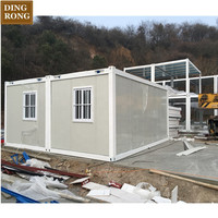 Maison préfabriquée Living Jamaica en kit, 20ft, 40ft2, 3 chambres, conteneur de bureau détachable en acier, kit de structure en acier