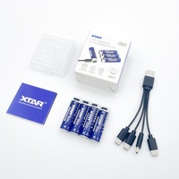XTAR 1.5V AA 4100mWh Baterai Lithium Tipe C Variabel Tegangan Linear 1pcs Baterai Lithium Ion AA 1.5v Pengisi Daya dengan Kabel