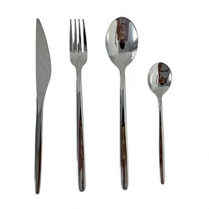 Ensemble de couverts DSF80 de luxe léger européen en acier inoxydable 304 martelé, fourchette à steak, cuillère, couteau, 3 pièces, vaisselle pour la maison et la restauration - Product Image 4
