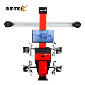 Sunmo 5D beş kamera android sistemi ve tablet yüksek kalite 3D dört tekerlekli hizalama makinesi tekerlek aligner sistemi
