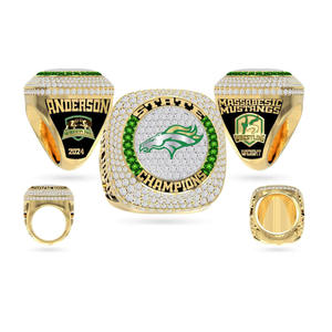 Personnaliser la bague de championnat bagues en laiton de haute qualité Most Valuable Player Gold Award Bagues de mode pour le sport - Product Image 3