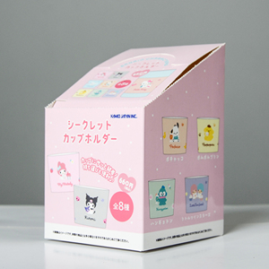 Customizable Disposable <b>Pink</b> Cartoon Handle Cup Packaging Coated Paper <b>Gift</b> <b>Box</b> with Matt Lamination Folded Roof-Type Handle - Product Image 1