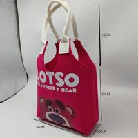 Nouveau Sac à Main Tendance pour Étudiant, Sac en Feutre Polyester Super Mignon Motif Lapin de Dessin Animé, Sac de Tutorat Anniversaire Pleine Lune 50 Pouces