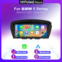 Reproductor Multimedia para Auto con DVD, GPS, Navegación, Carplay y Android 15 para BMW Serie 3 y 5 E60 E61 E62 E63 E90 E91 E92 E93 2004-2012 CCC CIC