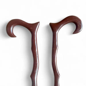 Bâton de marche en bois classique antidérapant, réglable et personnalisable, de haute qualité, fabriqué à la main, ergonomique, pour les personnes âgées - Product Image 2