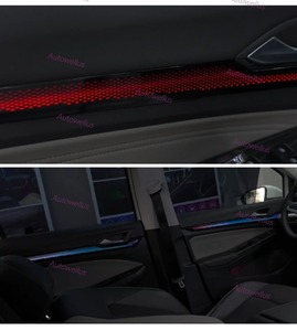 ระบบไฟส่องสว่างภายในรถยนต์สำหรับ Volkswagen Golf 8 2021-2025, ระบบไฟส่องสว่างแบบไดนามิก1:1แผง ABS ตัดแต่งแผงวงจรภายในรถยนต์ - Product Image 5