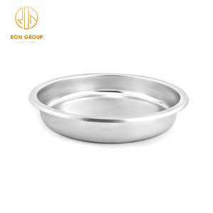 Plats de chauffe-plats ronds en acier inoxydable et argent pour banquet d'hôtel de haute qualité pour buffet de restauration chauffe-plats - Product Image 4