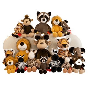 Venta al por mayor de fábrica: <span class=keywords><strong>Animales</strong></span> de peluche suaves bordados ODM, <span class=keywords><strong>animales</strong></span> de la <span class=keywords><strong>selva</strong></span> y el bosque de algodón PP - Product Image 1