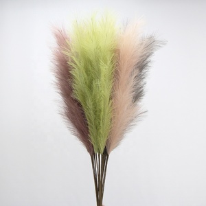 Erba Artificiale di Alta Qualità in Vaso, Simulazione Moderna di Piume di <span class=keywords><strong>Pampas</strong></span> <span class=keywords><strong>per</strong></span> la Festa del Papà/Mamma, Natale e Capodanno - Product Image 1