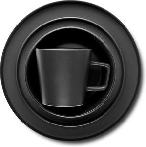 Vajilla Completa <span class=keywords><strong>de</strong></span> 16 Piezas <span class=keywords><strong>de</strong></span> Estilo Europeo Americano, Creativa, <span class=keywords><strong>de</strong></span> Lujo Ligero <span class=keywords><strong>y</strong></span> Moderno, <span class=keywords><strong>Platos</strong></span>, <span class=keywords><strong>Tazas</strong></span> <span class=keywords><strong>y</strong></span> Tazones <span class=keywords><strong>de</strong></span> Cerámica con Esmalte Negro - Product Image 6