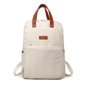 Manufacturer Customized New Simple Fashionable <b>Laptop</b> <b>Backpack</b> Solid Color Portable for Workplace <b>Ladies</b> and Commuters - Product Image 3