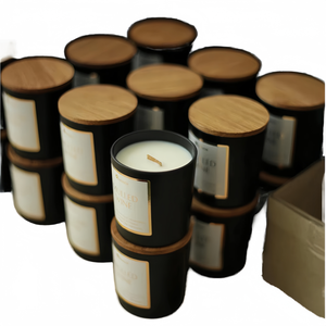 Meilleures Ventes <span class=keywords><strong>de</strong></span> Tasses en Verre Noir, Bougies Parfumées à la Cire <span class=keywords><strong>de</strong></span> Soja, Parfums Décoratifs d'Intérieur - Product Image 5