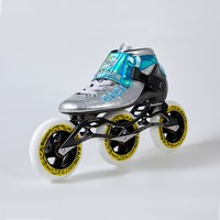 CHAQUE patins de vitesse en ligne avec roue en polyuréthane 100mm * 4/110mm * 3/110mm * 4 chaussures de patinage de vitesse