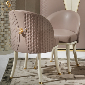 Vendita calda di alta qualità Design squisito semplice in microfibra in pelle italiana di lusso sedia moderna sala da pranzo - Product Image 4