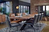 Cadre en fer Table à manger meubles de maison MDF en bois Cussportsble rustique classique moderne Restafour Seasonsrial grande taille industrielle