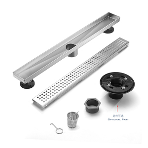 Desagüe <span class=keywords><strong>de</strong></span> <span class=keywords><strong>suelo</strong></span> lineal largo para <span class=keywords><strong>ducha</strong></span> <span class=keywords><strong>de</strong></span> baño, antiolores, <span class=keywords><strong>de</strong></span> acero inoxidable, con placa base <span class=keywords><strong>de</strong></span> drenaje, del fabricante - Product Image 2