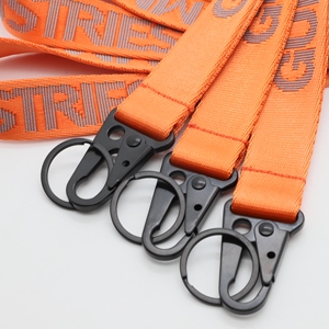 Wholesale <b>Custom</b> Souvenir Heavy Duty Thick Phone Neck Strap Outdoor <b>Keychain</b> Lanyards Nylon Grooved Jacquard Lanyard - Product Image 3