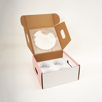 Boîte d'expédition en carton recyclé écologique, impression dorée personnalisée recto-verso, design pliable, personnalisable pour cadeaux et artisanat