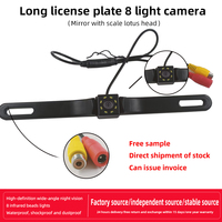 Caméra de recul HD couleur étanche grand angle pour véhicule avec lignes de stationnement, intégrée au cadre de plaque d'immatriculation – Fourniture directe usine