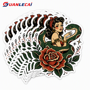 สติกเกอร์ไวนิลแบบตัดตา<span class=keywords><strong>ม</strong></span>สั่ง ลายเรโทร กันน้ำ ทนรังสียูวี ติดเองได้ พิ<span class=keywords><strong>ม</strong></span>พ์ลายศิลปะ สำหรับตกแต่งหมวกกันน็อค เคสโทรศัพท์ - Product Image 2