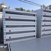 Casa Contenedor Plegable Tipo Z, Edificio Contenedor Prefabricado Modular con Panel Sándwich Aislado Blanco