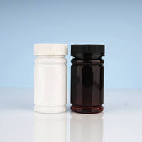 Bouteille de soins de santé en PET de haute qualité, 120 ml, anti-fuite, à large ouverture, en plastique, pour compléments vitaminiques