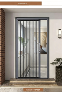 Aluminum Alloy Frame Sliding Door <b>Window</b> Pleated Plisse Mosquito <b>Net</b> Polyester Retractable Folding Fly Insect Screen Mesh - Product Image 2
