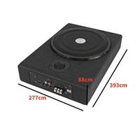 Sıcak satış ince 10 "Woofer araç hoparlörleri Subwoofer güçlü bas Subwoofer ile koltuk araba ses anfisi altında