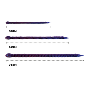 2025 Hot Selling 30CM 3D Printed Snake Fidget Toys 3D Printed Flexible Snake Toys Emulational 3D Snake Printing Fidget Toy - Product Image 6