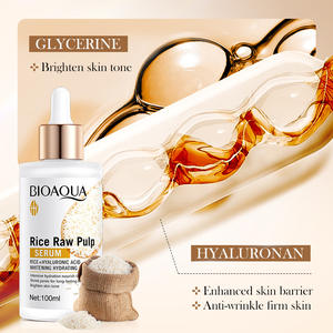 Riz blanc pulpe crue acide hyaluronique visage Essence liquide marque privée beauté Anti-âge soins de la peau sérum pour les femmes - Product Image 3